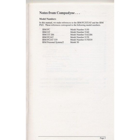 COMPUDYNE VGA 1024 USER'S GUIDE, MANUAL ONLY,  NEW - Picture 3 of 5